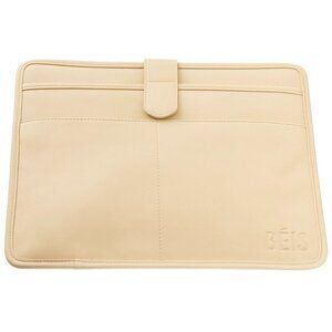 BEIS Faux Leather Beige Laptop Sleeve Case Beige 13”